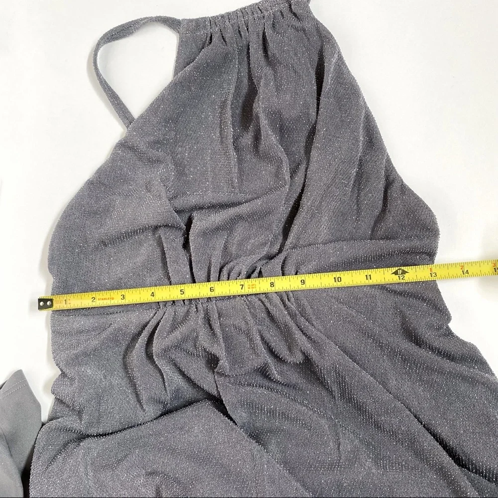 Show me your mumu weddings gray silver backless sleeveless Amanda maxi dress - Picture 10 of 10